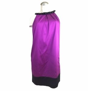 Adrianna Papell 6 Purple Black Dress